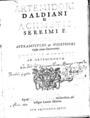Artemidorus Daldianus, Artemidori Daldiani & Achmetis sereimi F. Oneirocritica, Lutetiae, 1603, ΦΣΑ 2438