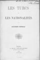 Bonneau, Alexandre,1820-Les Turcs et les nationalites /par Alexandre Bonneau.Paris :E. Dentu,1860.ΑΡΒ 1546