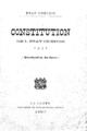 Κρητική Πολιτεία. Constitution de l'État Crétois 1907. La Canée Imprimerie du Gouvernement Crétois, 1907.