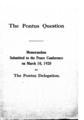 The Pontus Question :memorandum submitted to the Peace Conferenceon March 10, 1920 /by The Pontus Delegation.London :Hesperia Press,1920.
