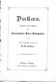 Dukas. : Tragodie in funf Aufzugen. / Ραγκαβής, Αλέξανδρος Ρίζος, 1809-1892. / Breslau und Leipzig: Druck und Verlag von S. Schottlaender, χ.χ.