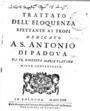 Gioseffo Maria Platina, Trattato dell'Eloquenza spettante ai tropi, In Bologna, 1730, ΦΣΑ 3080