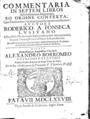 Rodrigo de Fonseca, Commentaria in septem libros Aphorismorum Hippocratis, (Μέρος Α'), Patavii, MDCLXXVIII. [=1678], ΦΣΑ 3175 A'