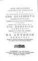 Antonio Benevoli, Giovanni Gualberto Panciatichi, Domenico Comparini, Due relazioni chirurgiche istruttive, Firenze, 1750, ΦΣΑ 2357 Γ'
