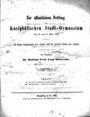 Rudolph Ferdinand Leopold Skrzeczka, Zur offentlichen Prufung im Kneiphofischen Stadt-Gymnasium…, Konigsberg, 1858, ΦΣΑ 30, 3193