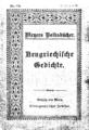 Ellissen, A. (Adolf), 1815-1872. Neugriechische Gedichte Metrisch. Leipzig Bibliographisches Institut, [1893?].
