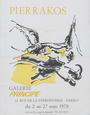 Galerie Principe (France), Pierrakos :Galerie Principe du 2 au 27 mars 1978 [γραφικό υλικό]1978, 1 τεκμήριο : έντυπο ;50x60 εκ. Αφίσα έκθεσης του Άλκη Πιερράκου στη Galerie Principe.