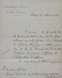 Επιστολή του πρέσβη της Γαλλίας στην Κωνσταντινούπολη : Pera, προς τον Μανουήλ Γεδεών, [Κωνσταντινούπολη] :[χειρόγρ.],1903 Απρίλιος 5.