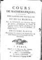 Allaize, Cours de Mathematiques, a l'usage des ecoles militaires, A Paris, 1813, ΦΣΑ 2354
