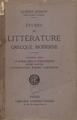 Hubert Octave Pernot, Études de littérature grecque moderne /Deuxième serie, Paris : Maisonneuve,1918