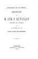 Discours ...sur le budget de 1893 / par M. Ath. P. Eutaxias, depute de Locride. Athenes: Impr. P. D. eSakellarios, 1893. 
