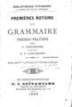 Π. Κοντογεώργης, Premieres notions de grammaire, Εν Κωνσταντινουπόλει, 1896, ΦΣΑ 855/856