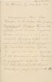 Γεώργιος Αλεξ. Μαυροκορδάτος, Επιστολή του Γ. Μαυροκορδάτου προς τον Μανουήλ Γεδεών. Νίκαια (Γαλλίας): (χ.τ.), [χειρόγρ.], 1890 Δεκέμβριος 7/19.