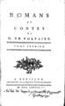 Voltaire, Romans et contes, Τ. 1, A Bouillon, M. DCC. LXXVIII. [=1778], ΦΣΑ 2973