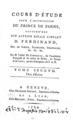 Etienne Bonnot de Condillac, Cours d'Etude pour l'Instruction du Prince de Parme, Τ.2, A Geneve, 1789, ΦΣΑ 3034-3047