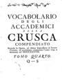 Vocabolario degli Accademici della Crusca compendiato, Τ.4, Venezia, 1741, ΦΣΑ 3084-3085