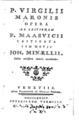 P. Virgilii Maronis Opera, Venetiis, 1784,  ΦΣΑ 3033