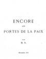 Λουΐζα Ριανκούρ, Encore aux portes de la paix, Athenes, 1913, DSM 42326  