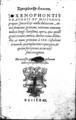 Ξενοφών, Ξενοφώντος άπαντα, Basileae, [χ.χ.], ΦΣΑ 2413