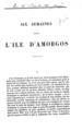 Six semaines dans l' ile d' Amorgos. [s.l]: [s.n.], [Janvier 1892].