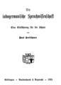 Paul Kretschmer, Die indogermanische Sprachwissenschaft, Gottingen, 1925, ΦΣΑ 20  