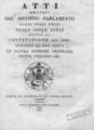 Atti emanati dal secondo Parlamento degli Stati Uniti delle Isole Jonie sotto la costituzione del 1817, durante la sua terza ed ultima sessione ordinaria tenuta nell' anno 1827.Corfu :Nella stamperia del Governo,1827.