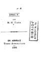 Εγκόλπιον Ημερολόγιον του έτους 1887 Έτος Γ'  Υπό Μ. Η. Πανά Εν Αθήναις Τύποις Αθηναΐδος 1886.