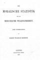 Moritz Wilhelm Drobisch, Die moralische Statistik und die menschliche Willensfreiheit, Leipzig, 1867, ΦΣΑ 11
