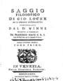 John Locke, Saggio filosofico ,Τ.1, In Venezia, 1785, ΦΣΑ 3055-3056