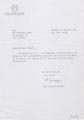 Επιστολικό δελτάριο και επιστολή της Νίκης Γρυπάρη, εκ μέρους του Δ.Σ. του Ιδρύματος Γιάννη Τσαρούχη.